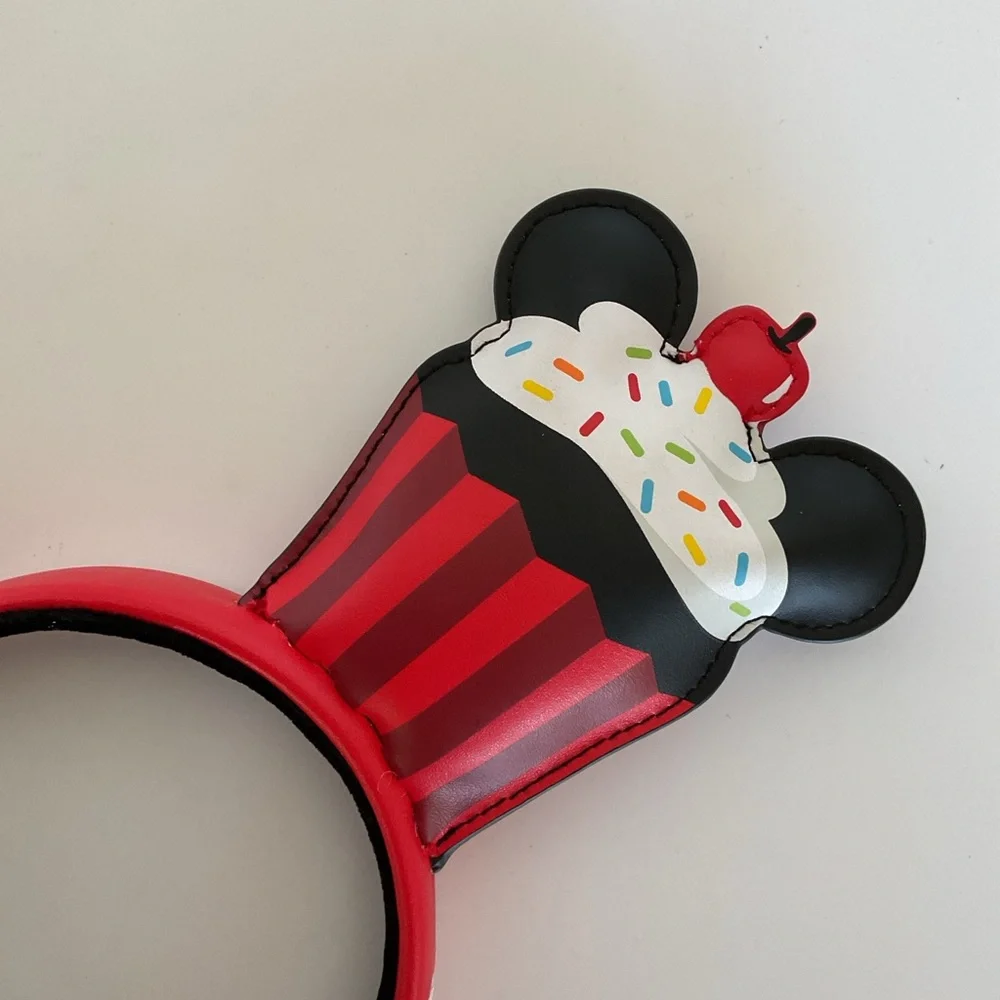 Disney Loungefly Mickey Mouse Sprinkle Cupcake Headband NWT